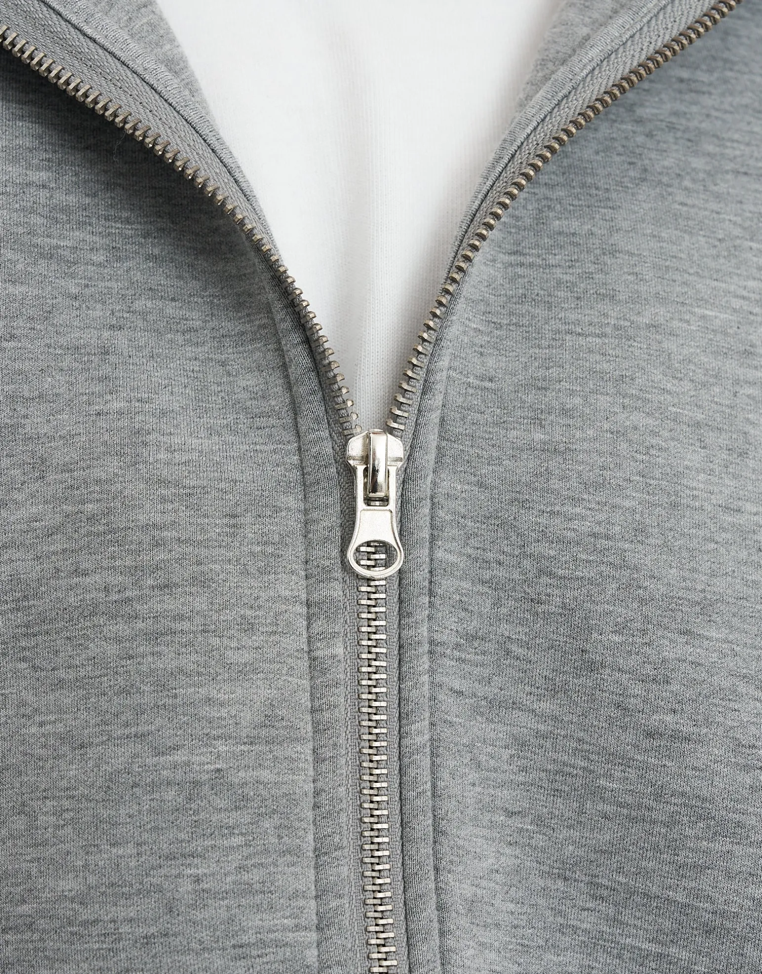 Scuba Oversized Cropped Zip Up Hoodie in Black