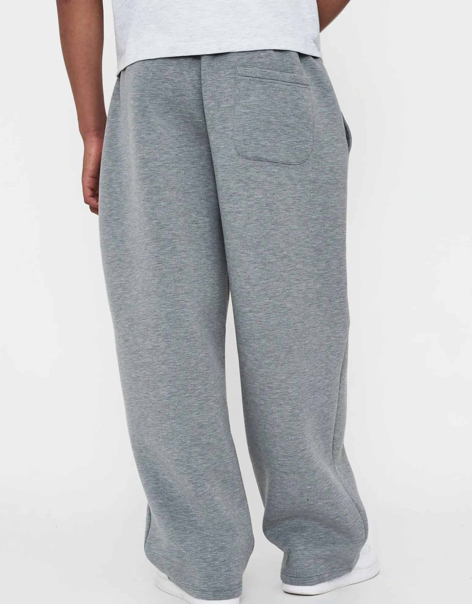Scuba Wide Leg Track Pants in Brown