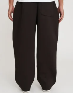 Scuba Wide Leg Track Pants in Brown