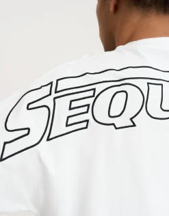 Sequence Box Tee in Blanc