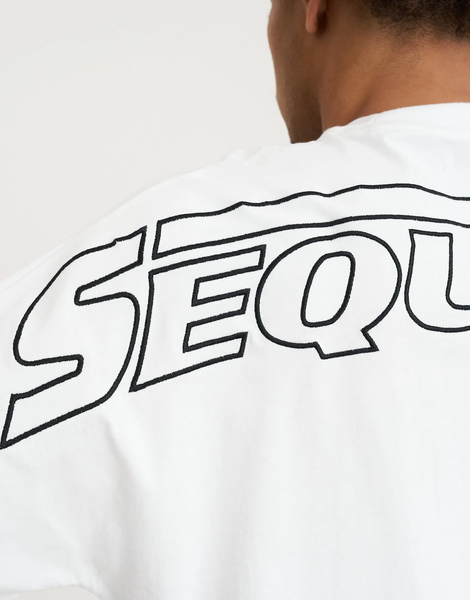 Sequence Box Tee in Blanc