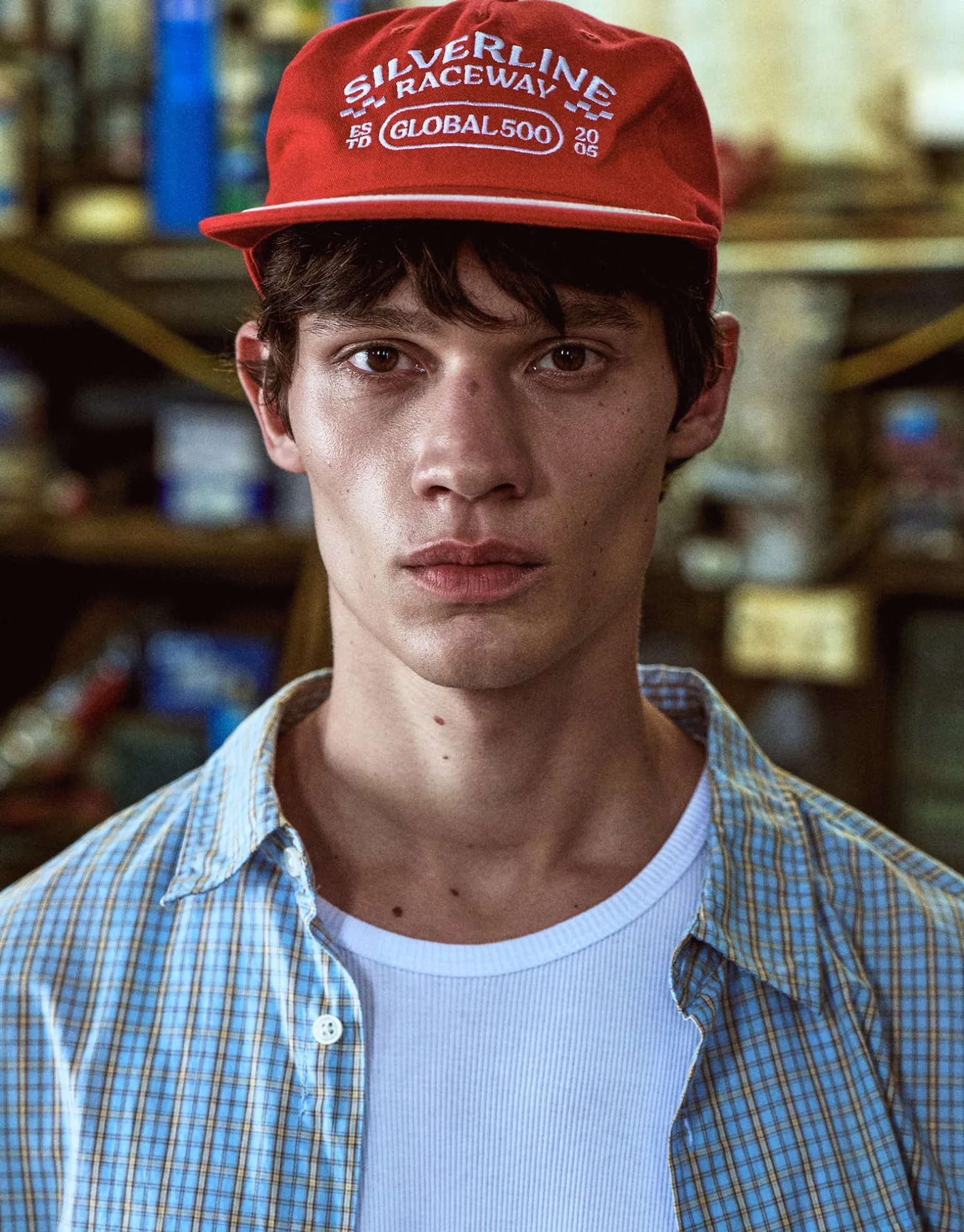 Silverline Raceway Cap in Red