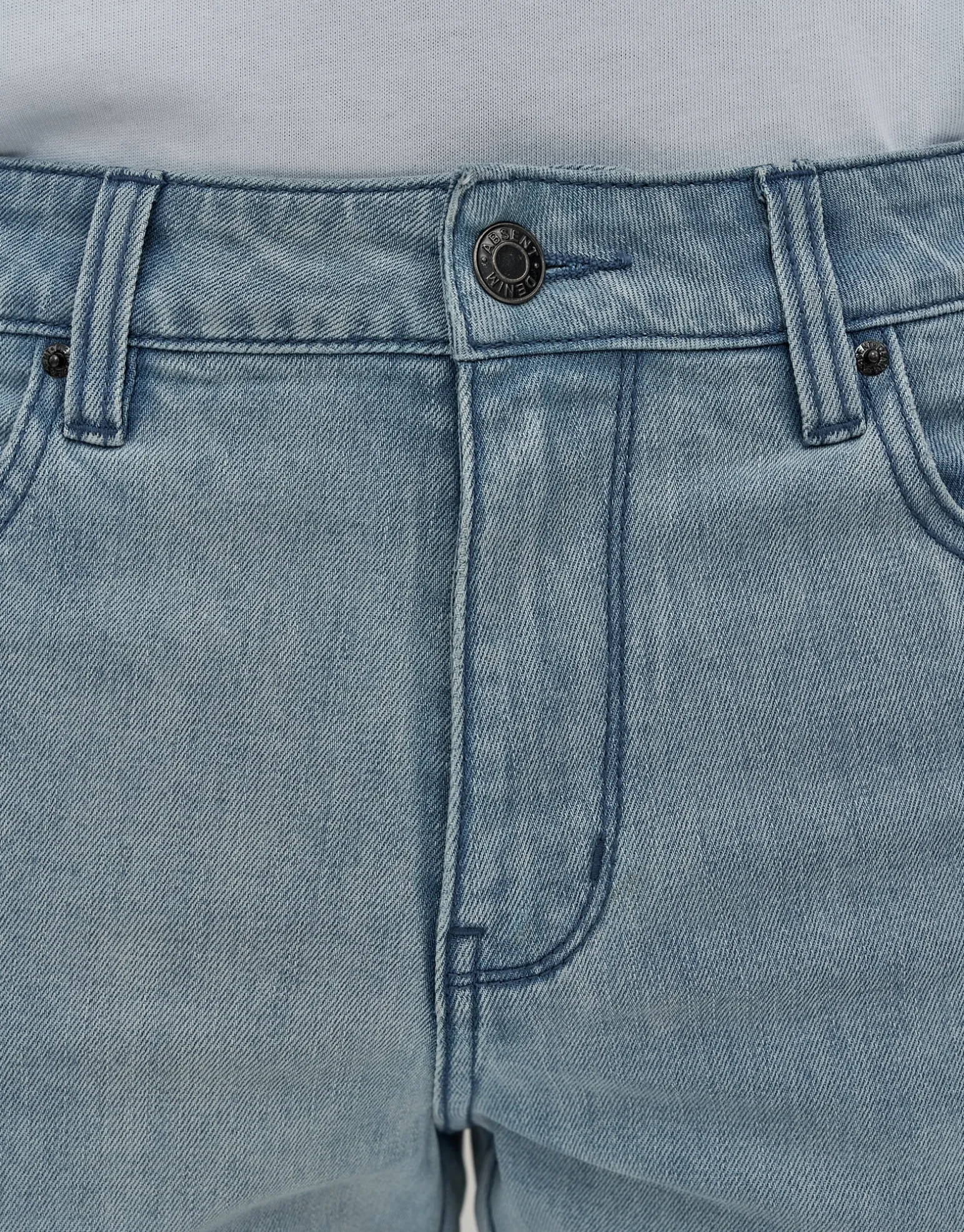 Skinny Rip Denim Shorts in Solid Black