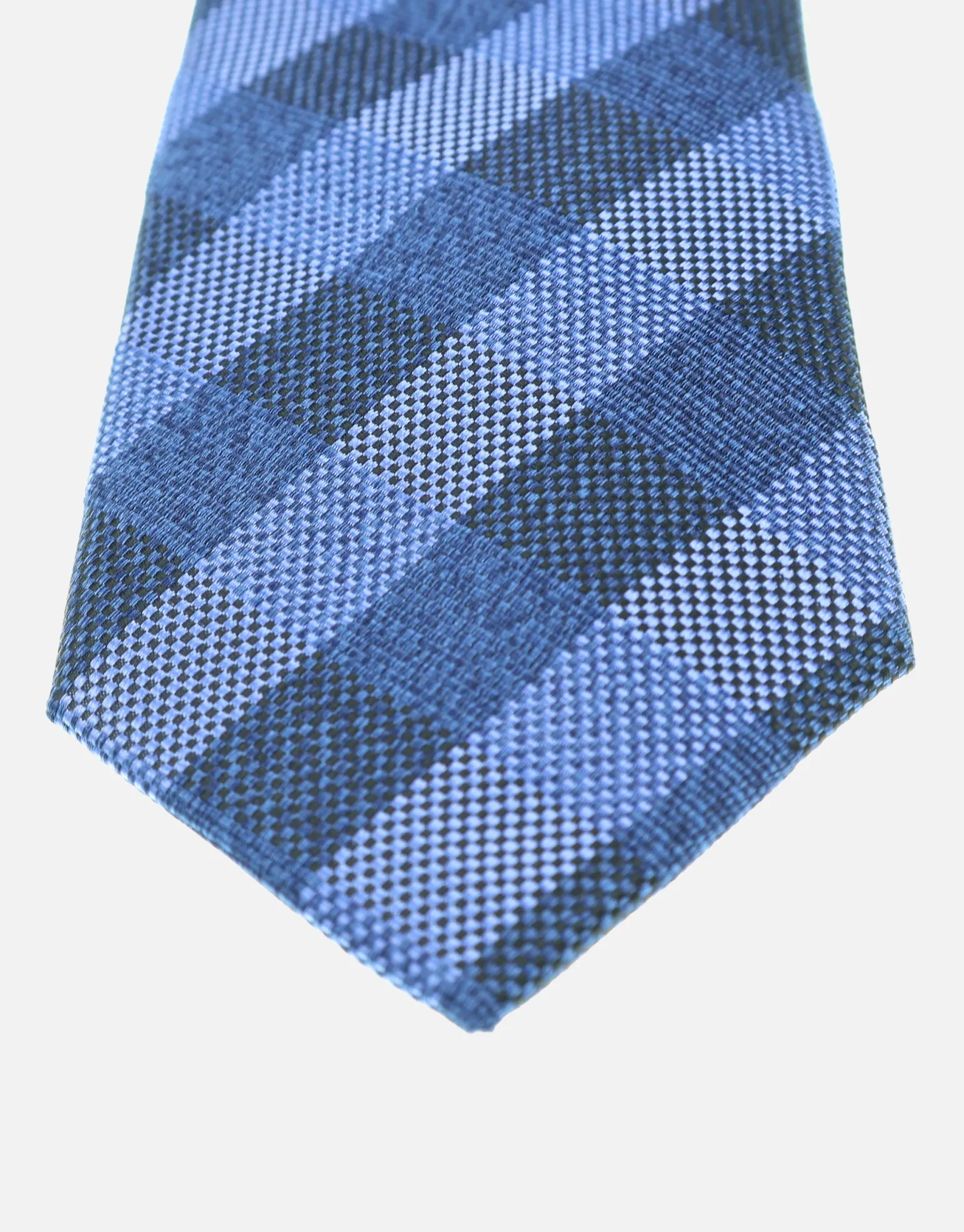Skye Check Slim Tie in Blue