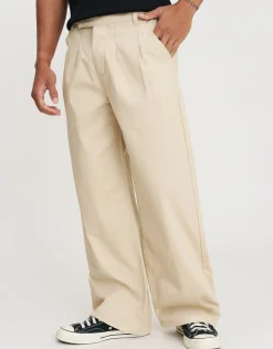 SL Baggy Double Pleated Pants in Navy