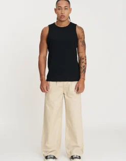 SL Baggy Double Pleated Pants in Navy