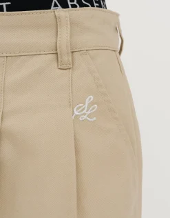 SL Baggy Double Pleated Pants in Navy