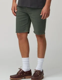 Slim Denim Shorts in Deep Blue