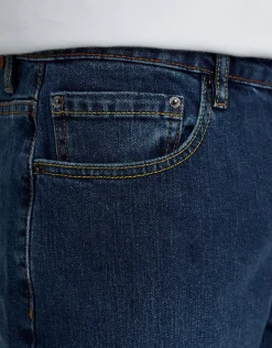 Slim Denim Shorts in Deep Blue