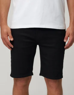 Slim Denim Shorts in Deep Blue