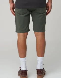 Slim Denim Shorts in Deep Blue