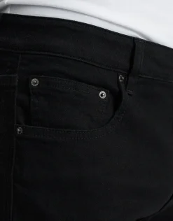 Slim Fit Jeans in Solid Black