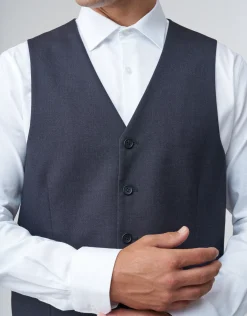 Slim Fit Waistcoat in Charcoal