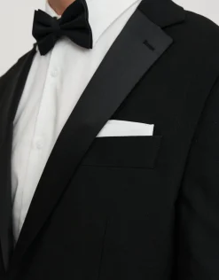 Slim Tuxedo Jacket in Black