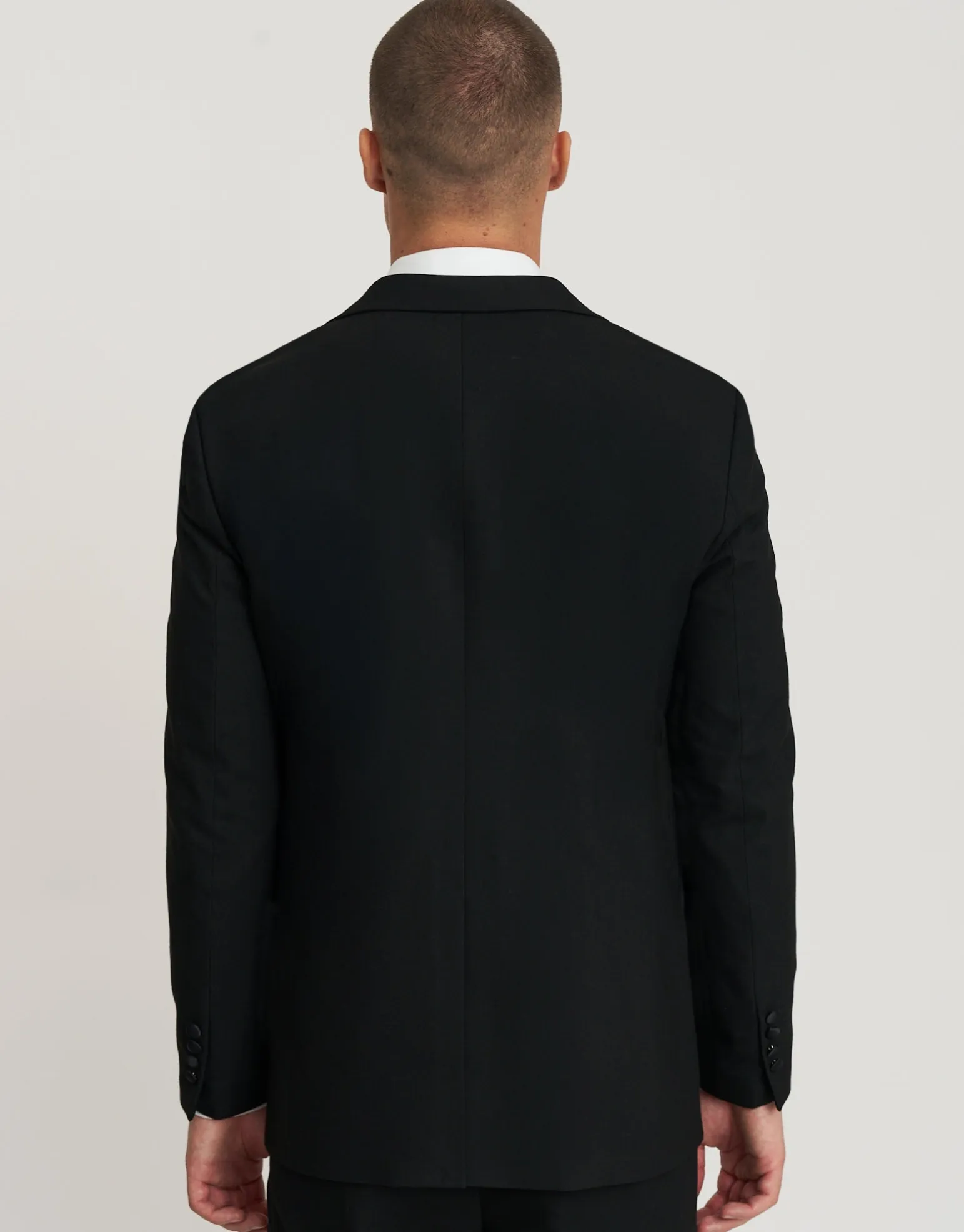 Slim Tuxedo Jacket in Black