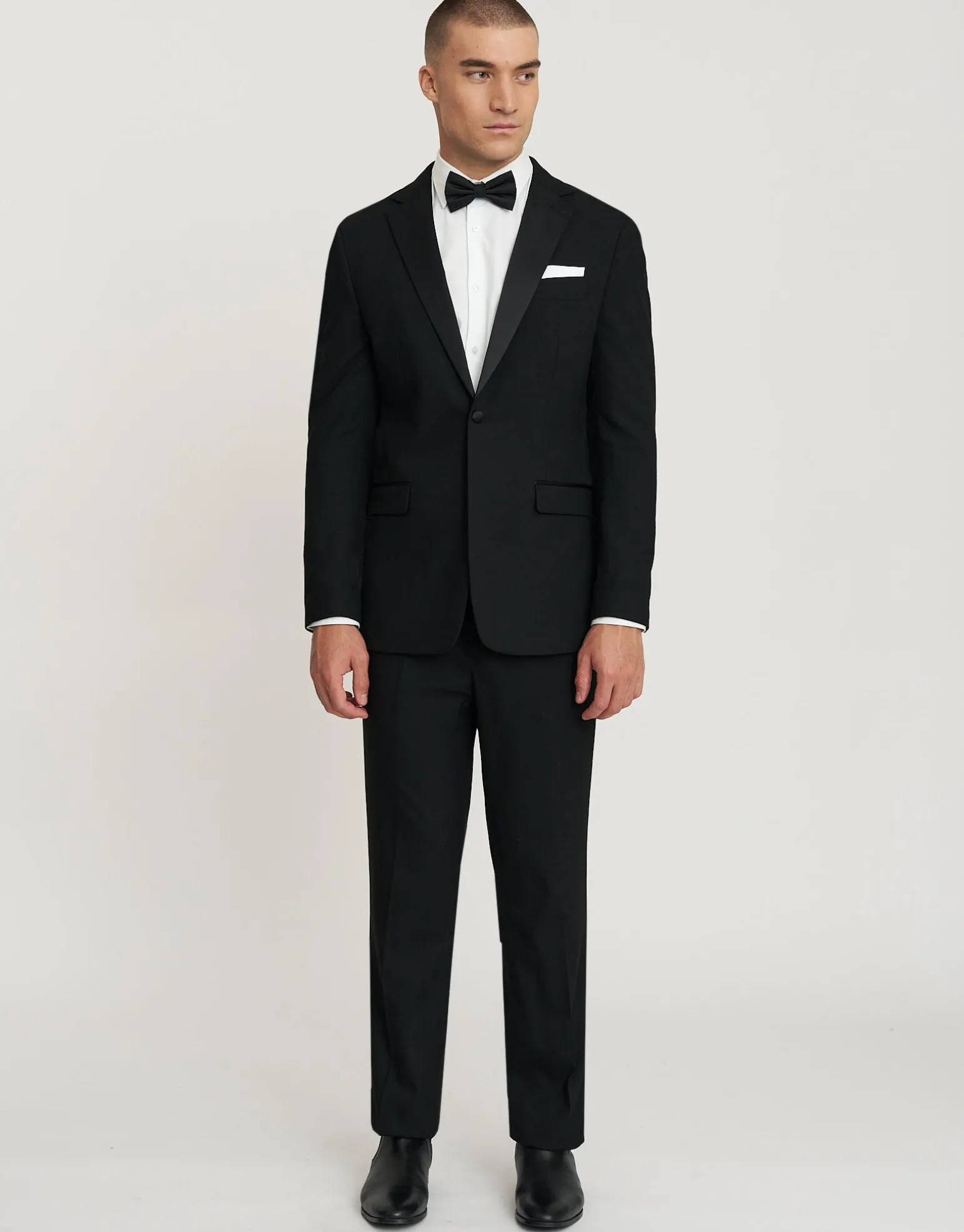 Slim Tuxedo Jacket in Black