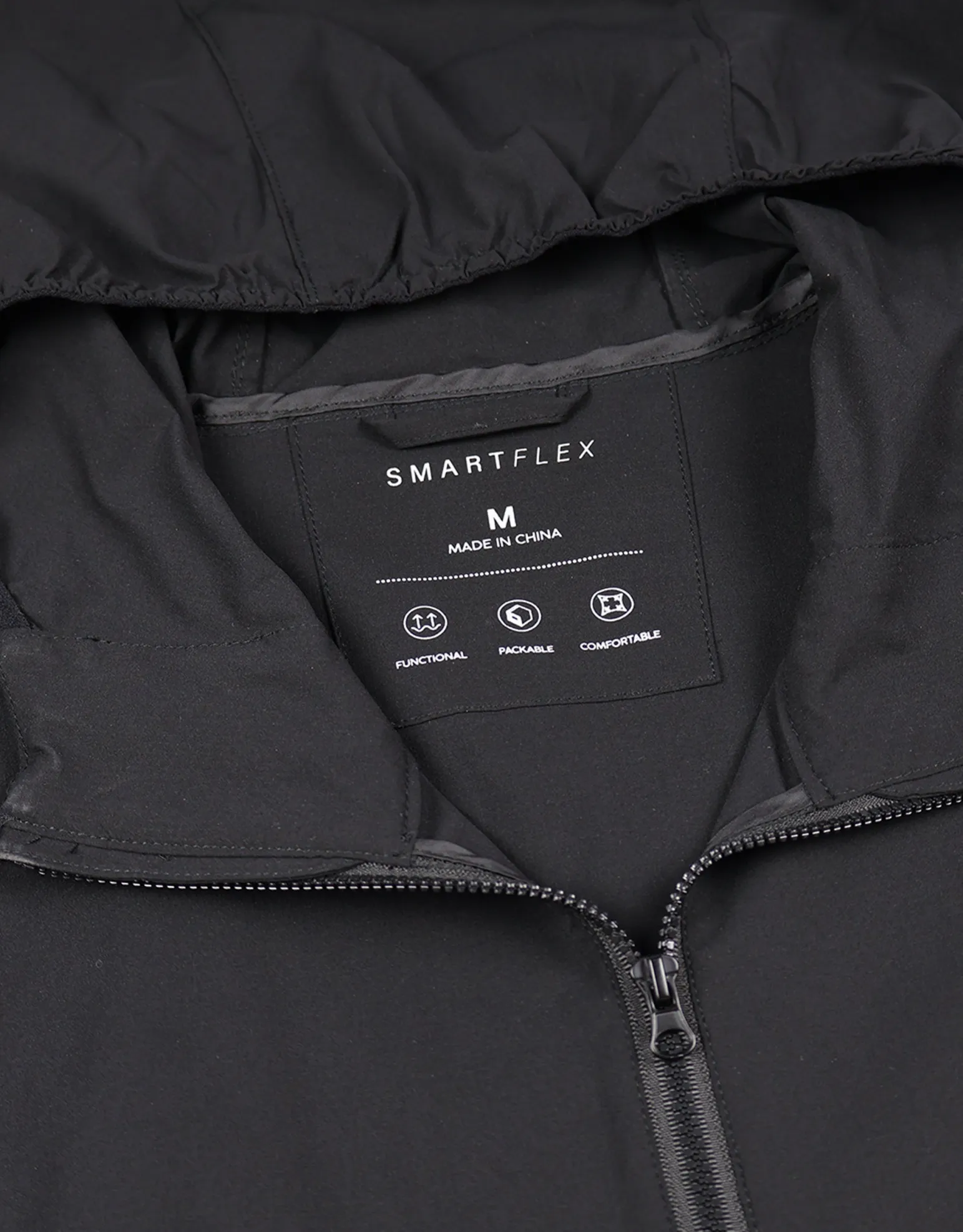 Smart Flex 2.0 Packable Jacket in Black