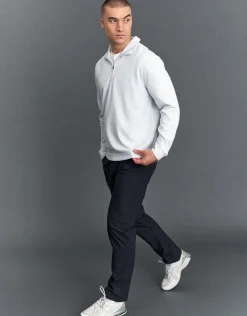 Smart Flex 2.0 Quarter Zip Sweat in Ice Blue