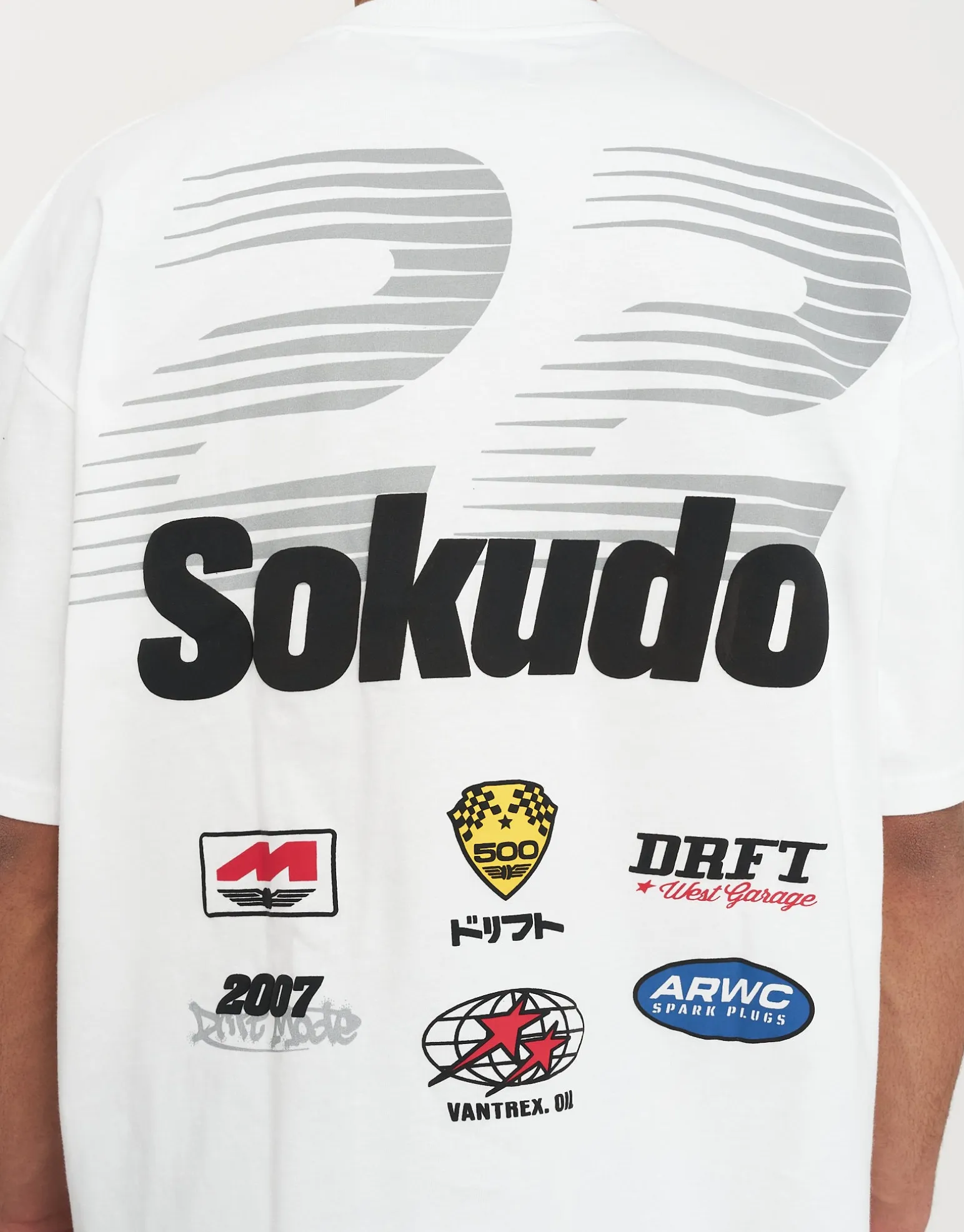 Sokudo Drift Box Tee in Blanc