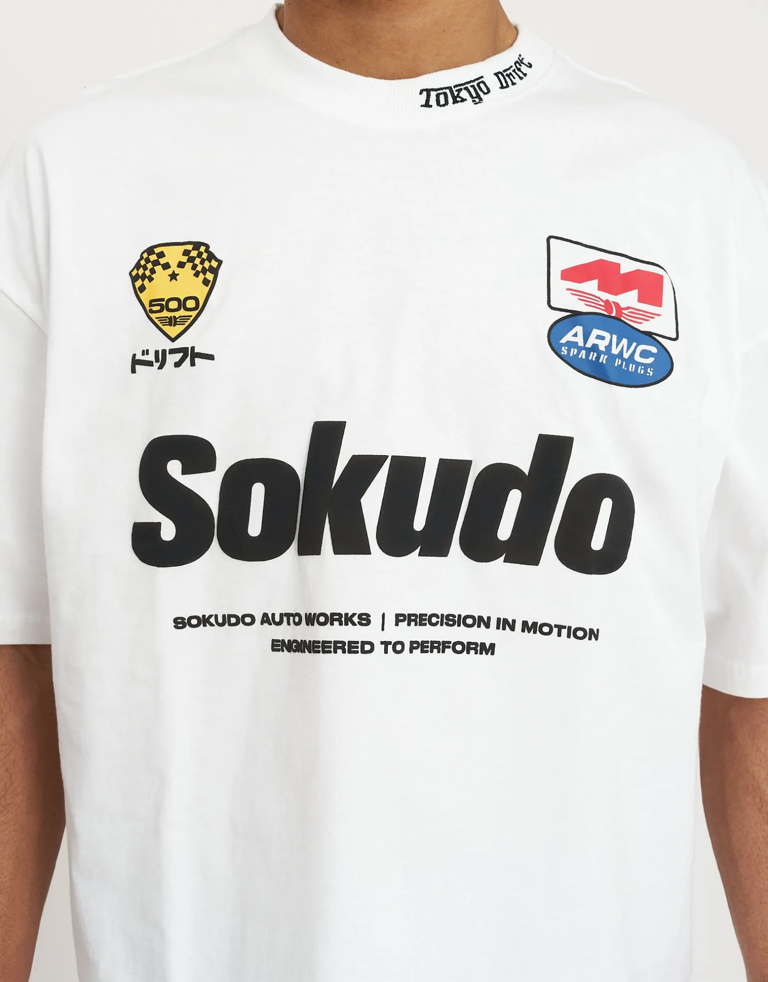Sokudo Drift Box Tee in Blanc