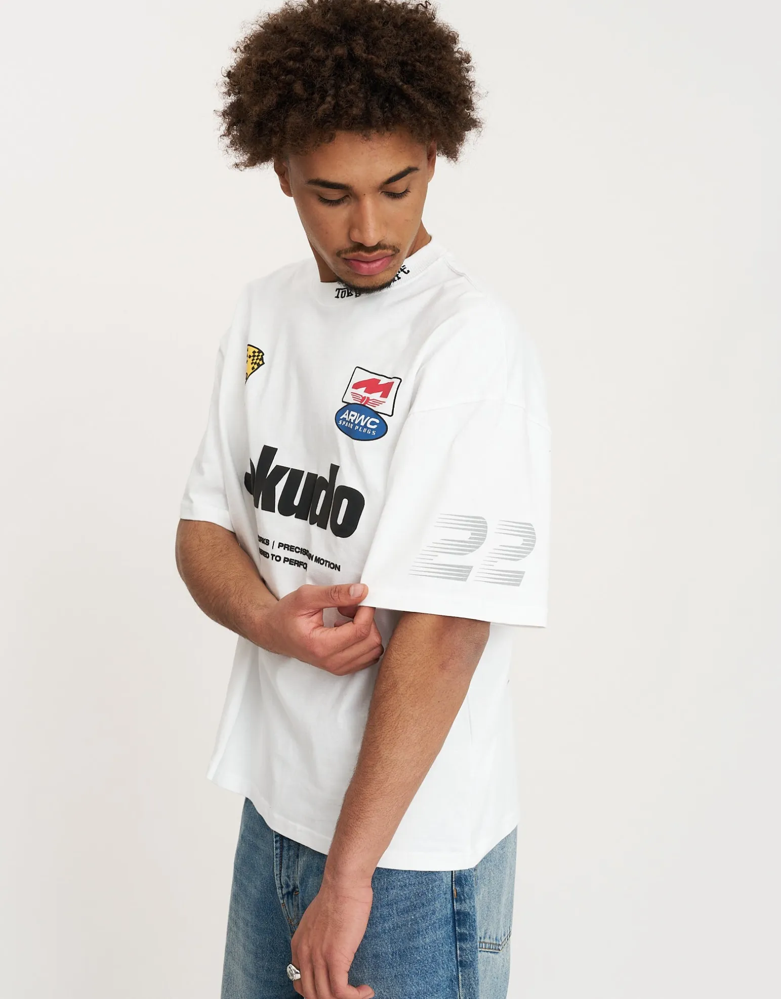 Sokudo Drift Box Tee in Blanc