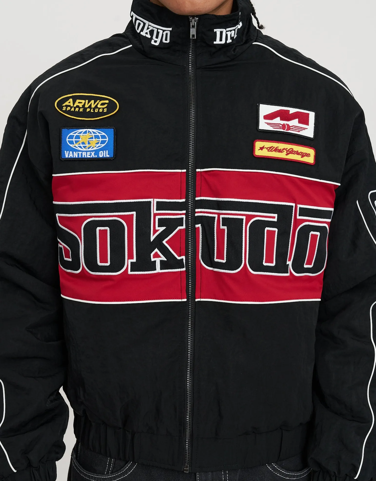 Sokudo Racing Jacket in Pink Glow