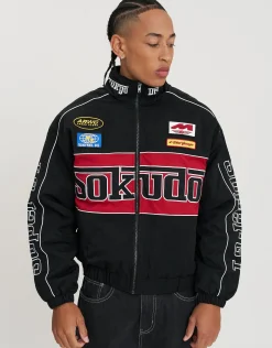 Sokudo Racing Jacket in Pink Glow