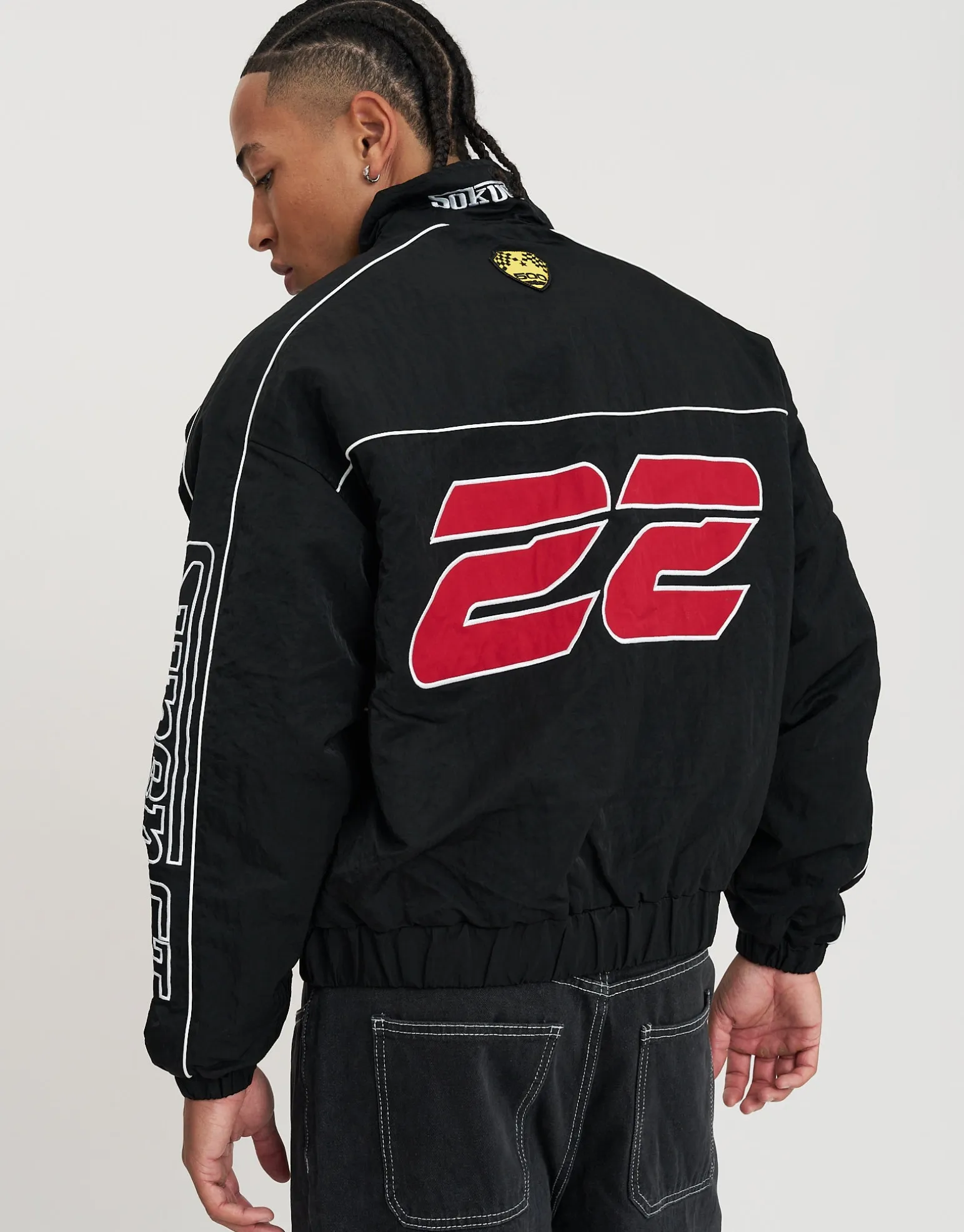 Sokudo Racing Jacket in Pink Glow