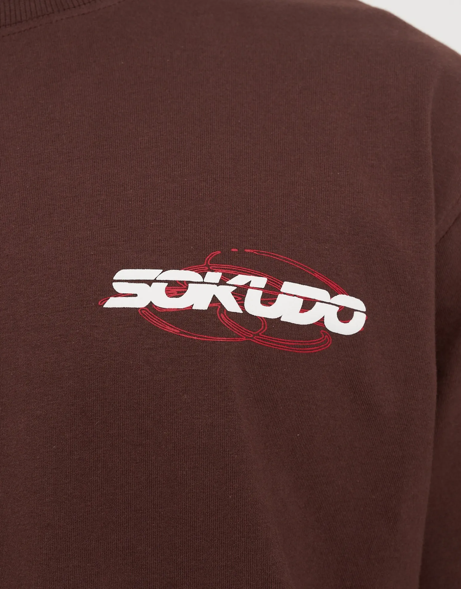 Sokudo Speed Relaxed Fit T Shirt in Bitter Brown