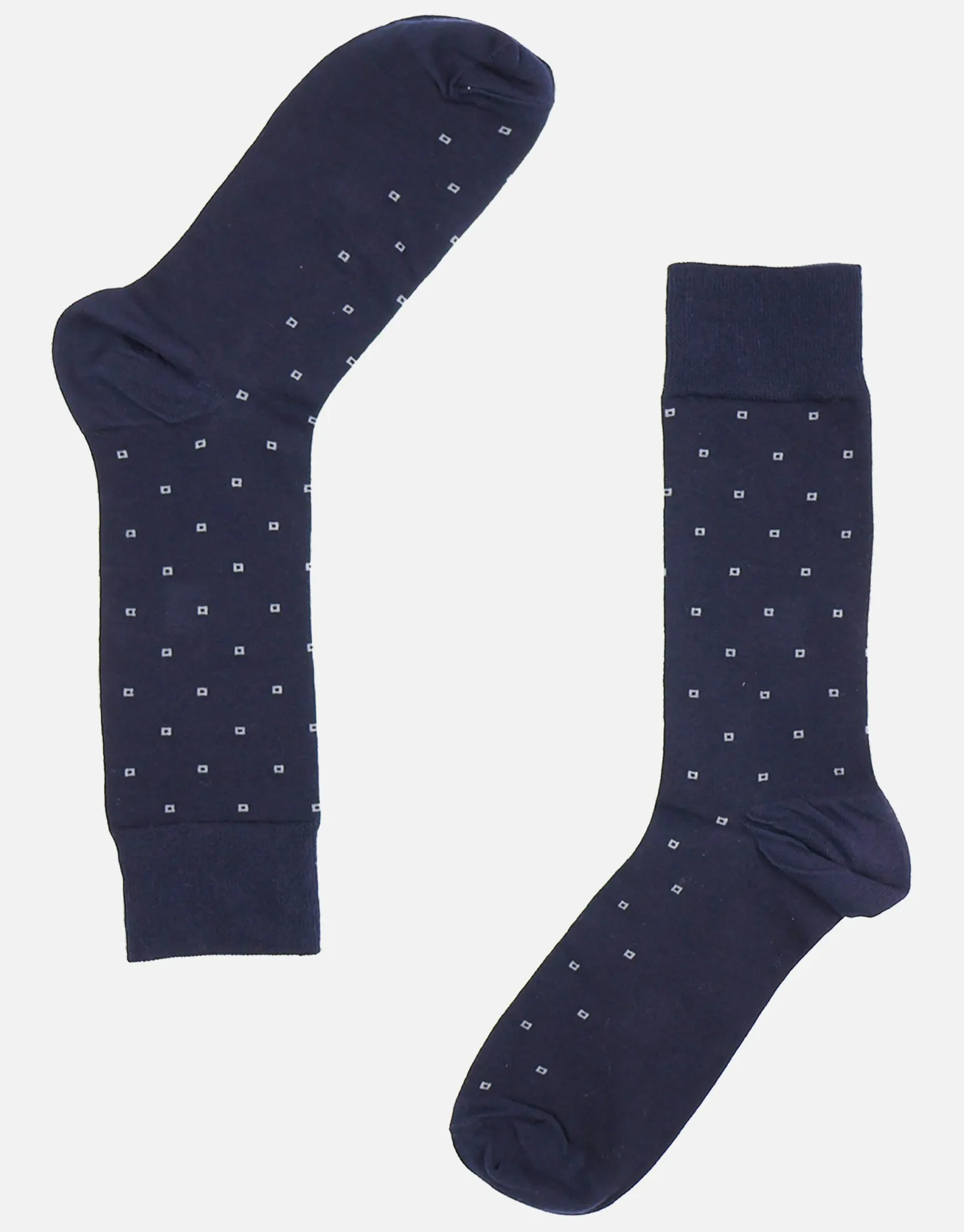 Square Dress Socks in Black