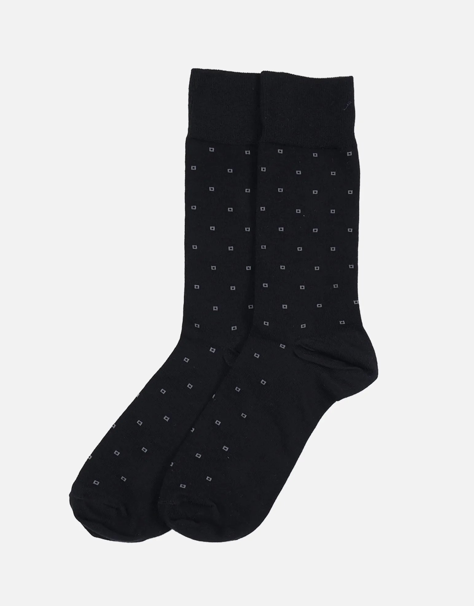 Square Dress Socks in Navy