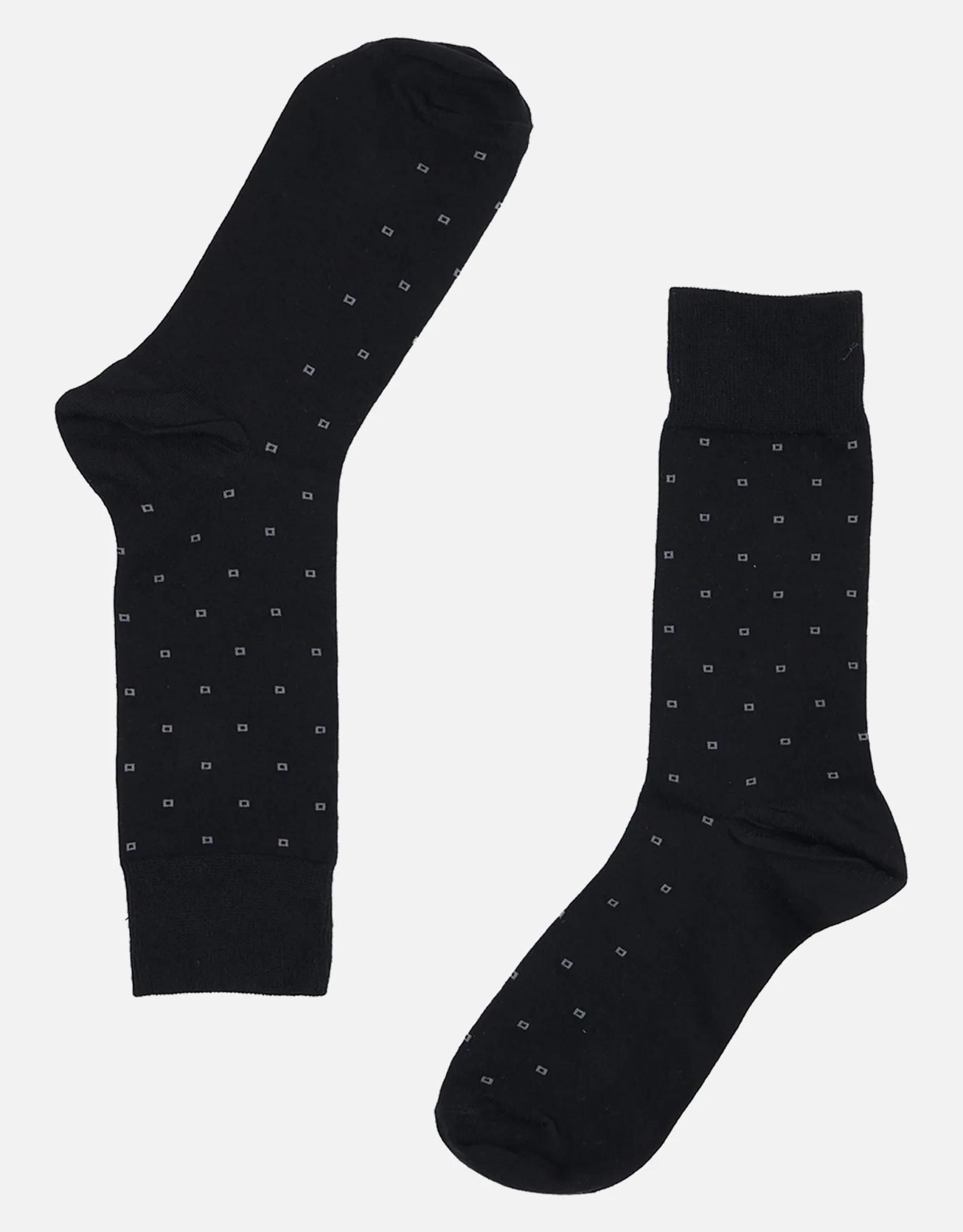 Square Dress Socks in Navy