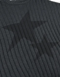 Stars Relaxed Knit Jumper in Shadow Grey
