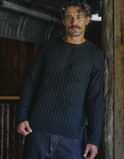 Stars Relaxed Knit Jumper in Shadow Grey