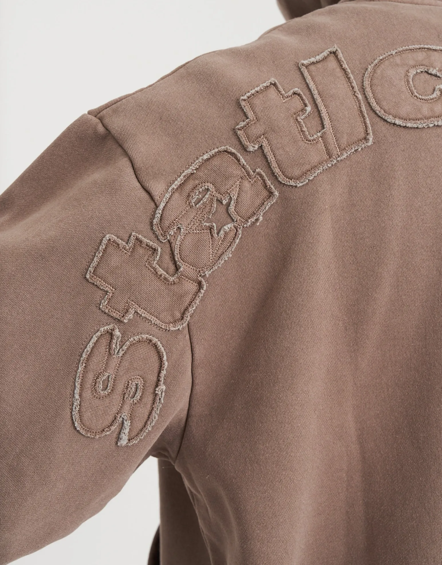 Static Supply Applique Pullover Hoodie in Pewter Grey