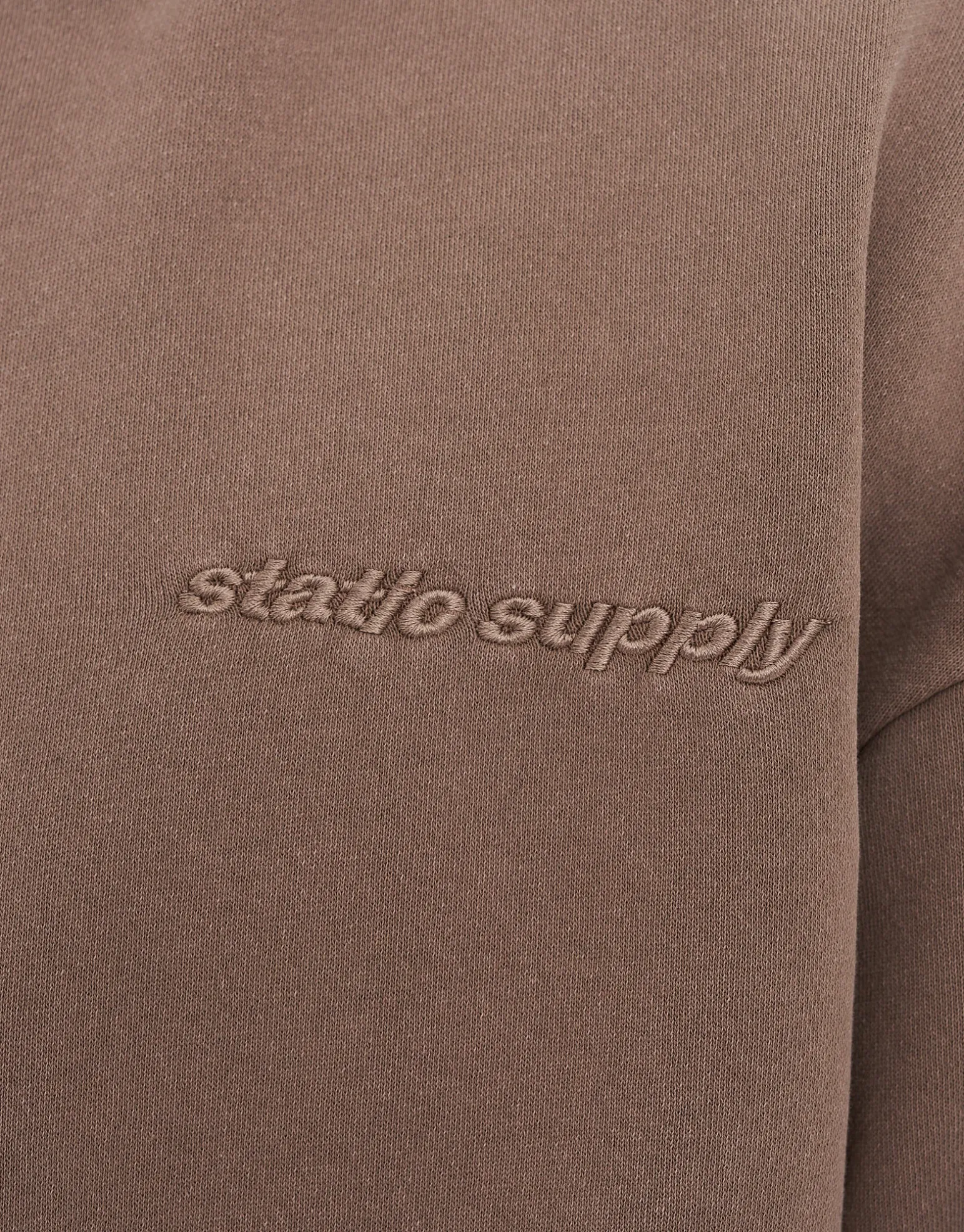 Static Supply Applique Pullover Hoodie in Pewter Grey