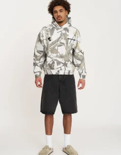 Static Supply Camo Oversized Hoodie in Grey Camo