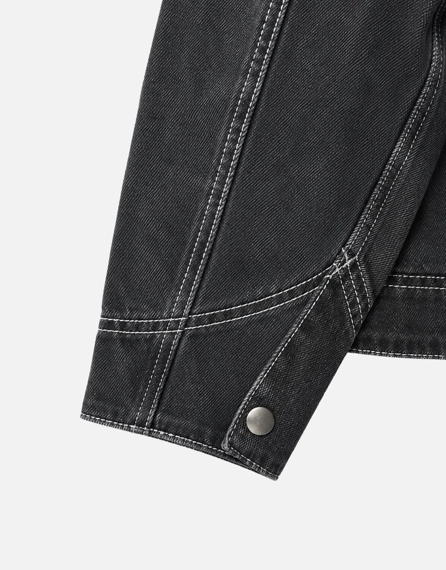 Static Supply Denim Jacket in Washed Black