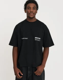 Static Supply Leisure Box Fit T Shirt in Blanc
