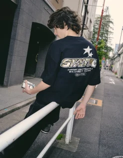 Static Supply Leisure Box Fit T Shirt in Blanc