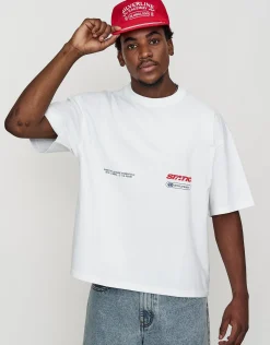 Static Supply Leisure Box Fit T Shirt in Solar Orange