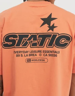 Static Supply Leisure Box Fit T Shirt in Black 002