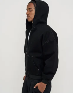 Static Supply Oversized Hooded Jacket in Tan