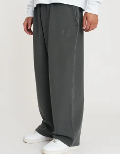 Static Supply Wide Track Pants in Wood Smoke