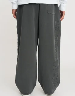 Static Supply Wide Track Pants in Pewter Grey
