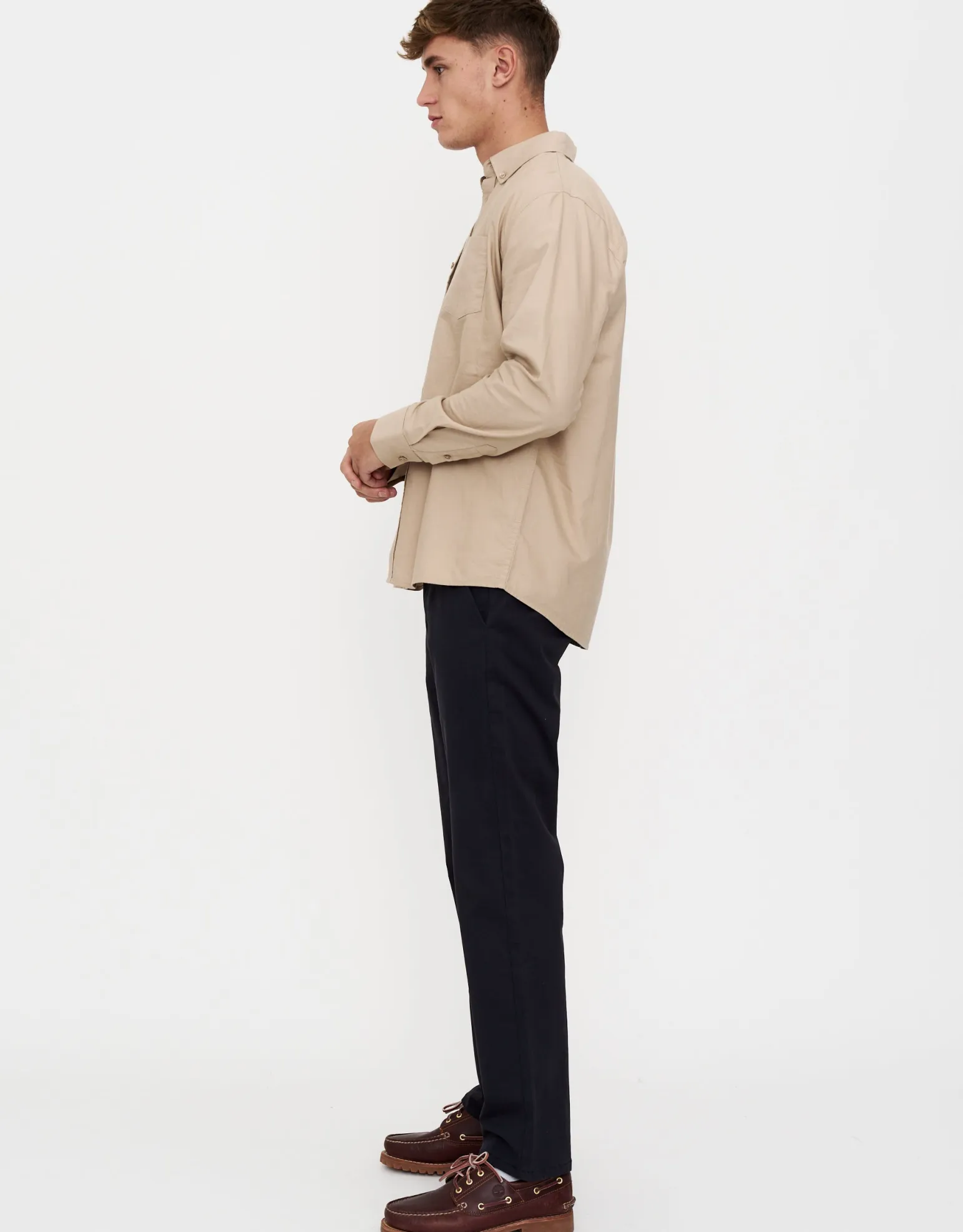 Straight Fit Chino Pants in Black