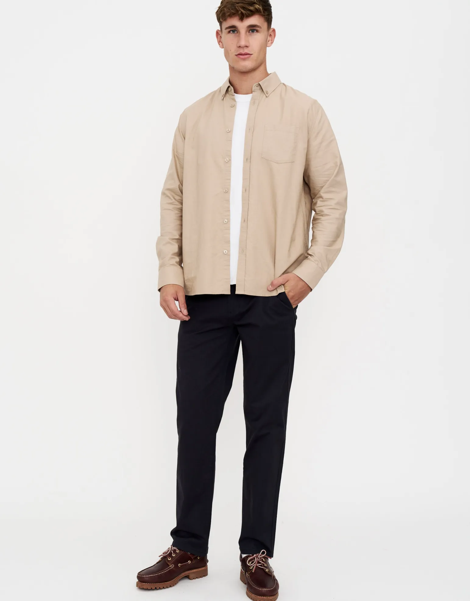Straight Fit Chino Pants in Black