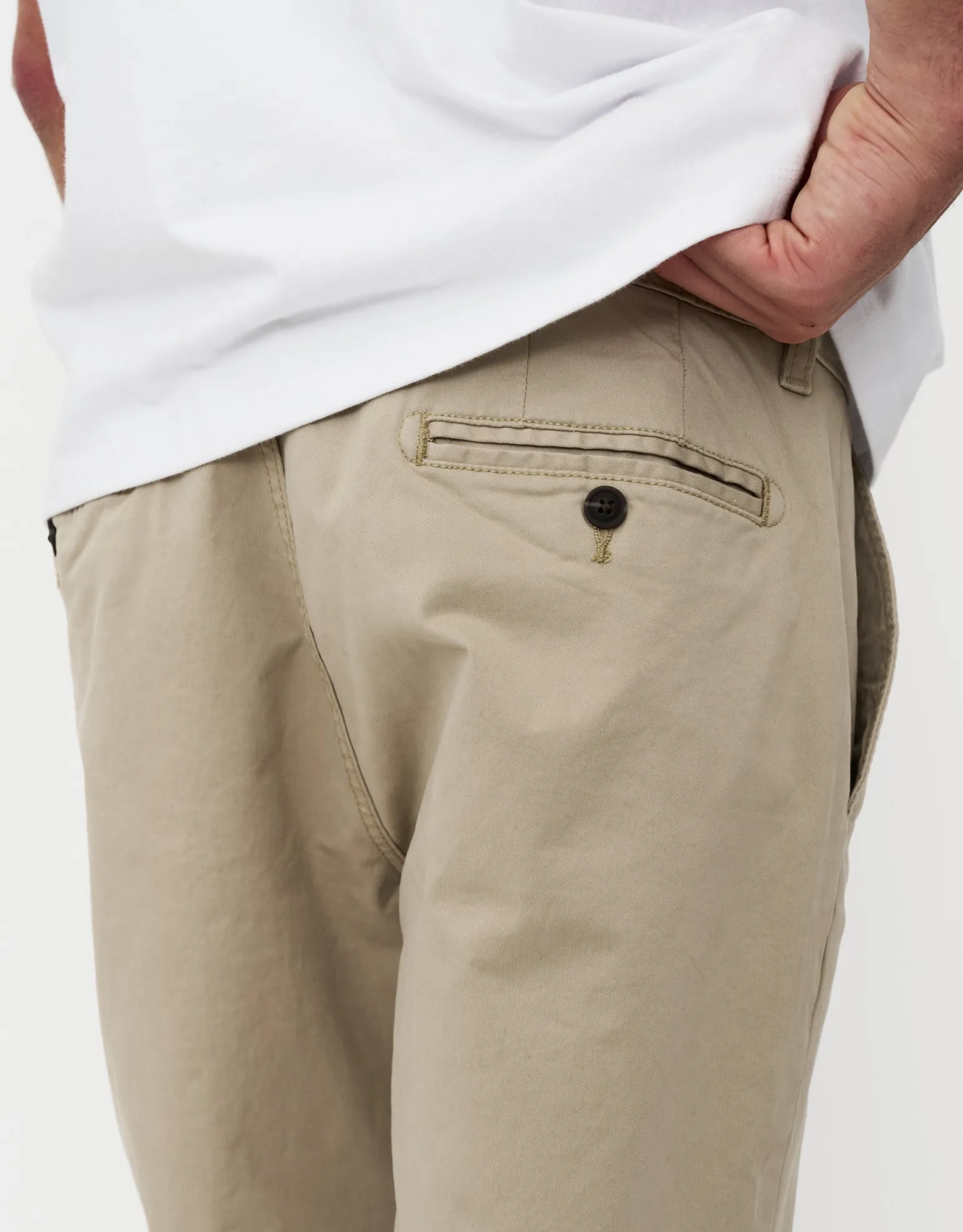 Straight Fit Chino Pants in Sand