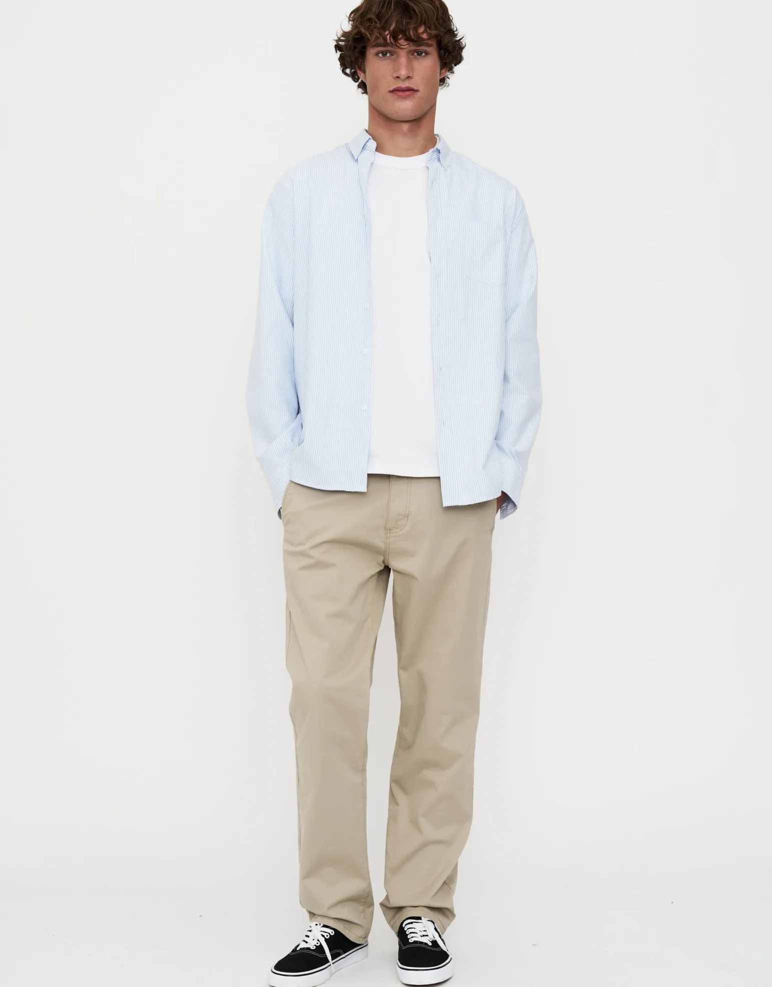Straight Fit Chino Pants in Sand