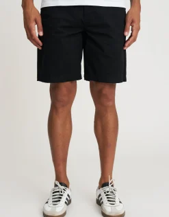 Stretch Chino Slim Fit Shorts in Black